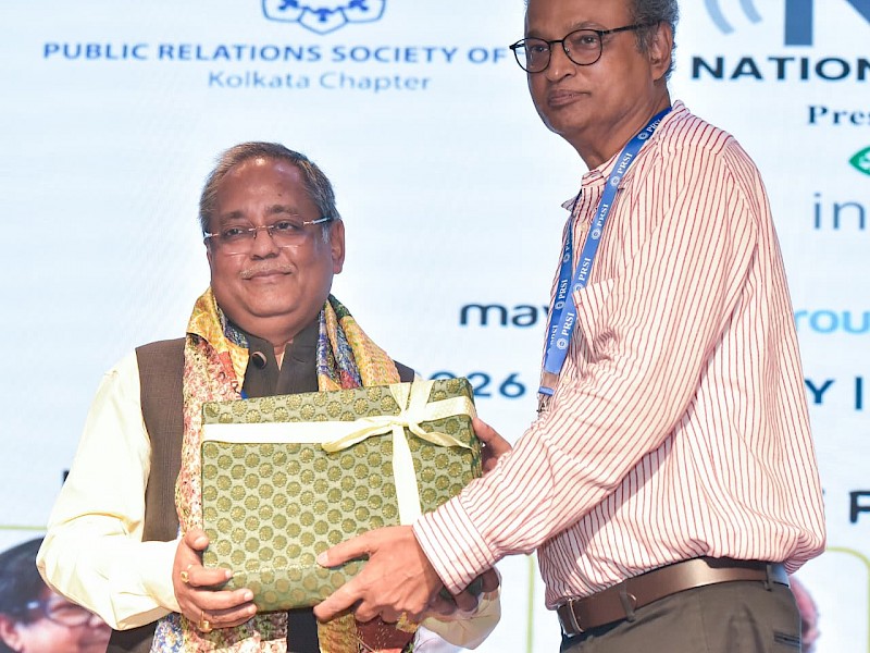 Honoured by the Public Relations Society of India, Kolkata Chapter, for Excellence in Education on the occasion of National PR Day